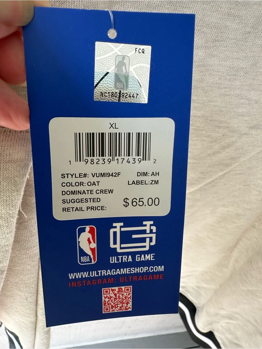 NBA classic cream